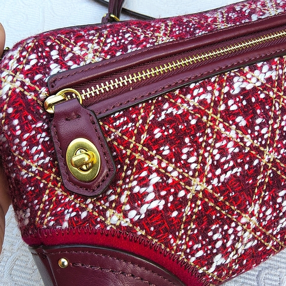 Coach Poppy Quilted Boucle Flight Bag - Perfect Condition - Picture 4 of 14